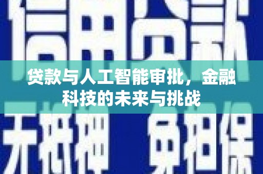 台安贷款与人工智能审批，金融科技的未来与挑战