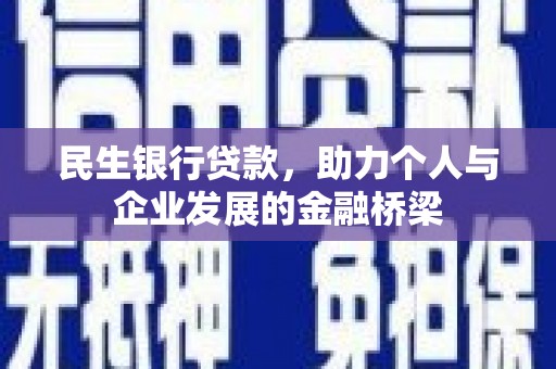 台安民生银行贷款，助力个人与企业发展的金融桥梁