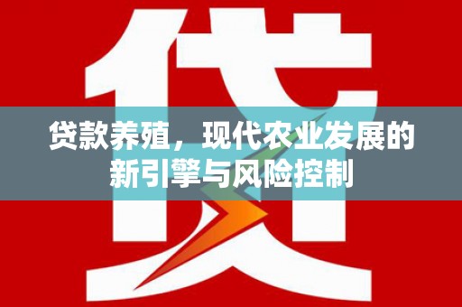 台安贷款养殖，现代农业发展的新引擎与风险控制