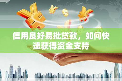 台安信用良好易批贷款，如何快速获得资金支持