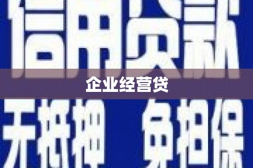 台安企业经营贷