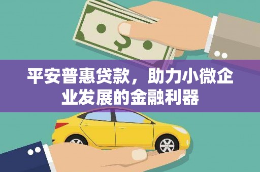 台安平安普惠贷款，助力小微企业发展的金融利器