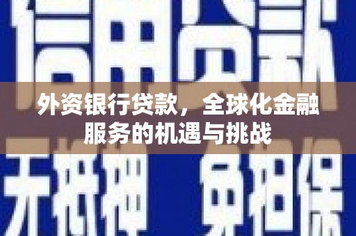 台安外资银行贷款，全球化金融服务的机遇与挑战
